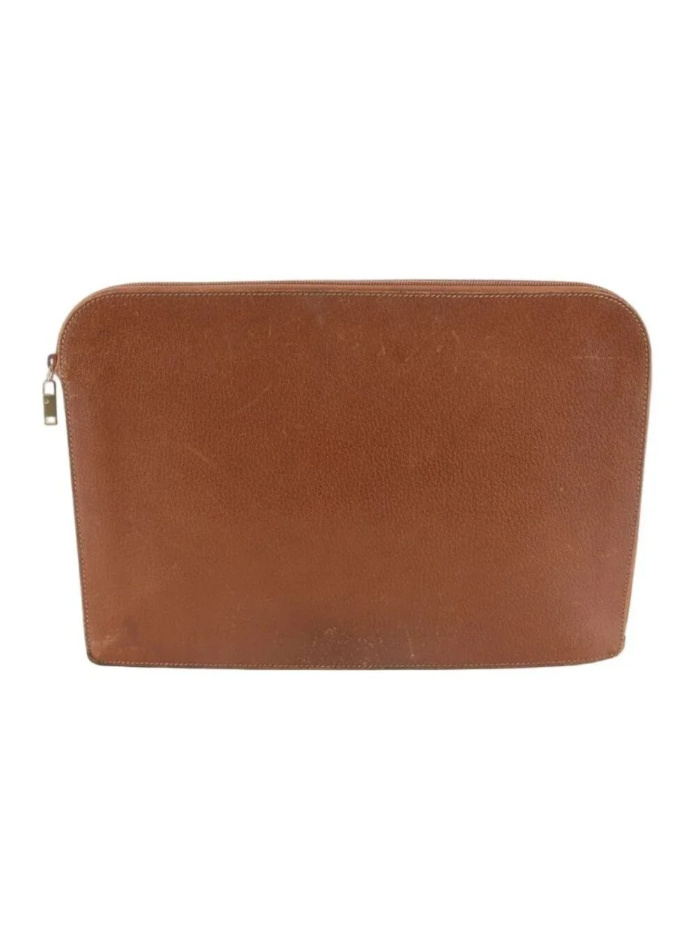 Gucci Leather Clutch Pouch Business Brown